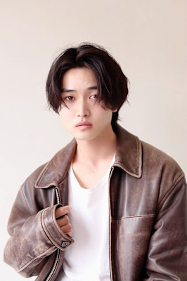MEN’S HAIR マッシュパーマアッシュブラックカルマパ