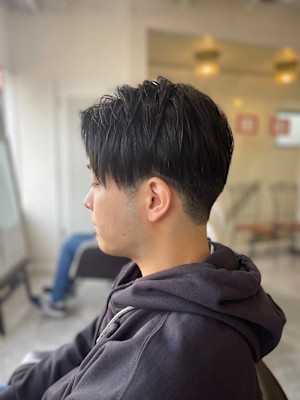 MEN’S HARE マッシュパーマアッシュブラック