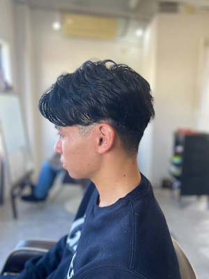 MEN'S HAIRマッシュパーマウルフカルマパーマ
