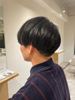 MEN'S HAIRカルマパーマのアッシュブラック