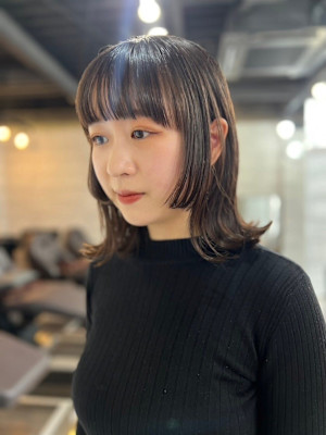 20代30代40代◎似合わせカットイメチェンフルバング