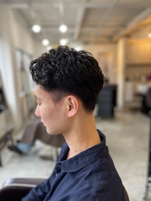 MEN'S HAIRカルマパーママッシュパーマアッシュブラッ