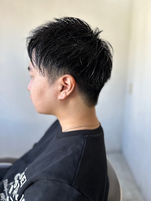 MEN'S HAIRカルマパーマのアッシュブラック