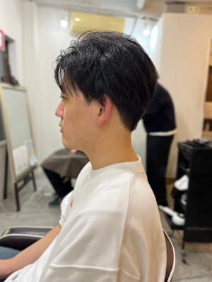 MEN'S HAIRカルマパーママッシュパーマアッシュブラッ