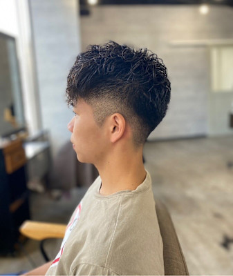 MEN'S HAIRマッシュパーマショートスタイル