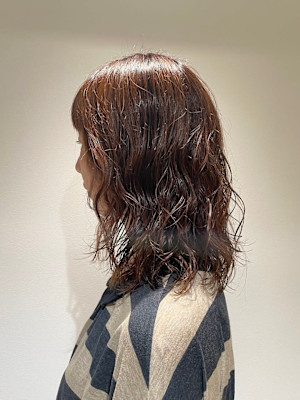 大人可愛い◎イメチェン似合わせカットレッドブラウン