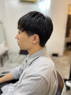 MEN’S HARE アッシュブラックカルマパーマ