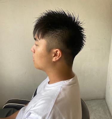 MEN’SHAIRベリーショートアッシュブラックヘア