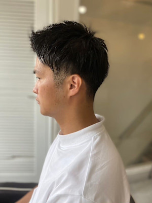 MEN’S HARE アッシュブラックベリーショート