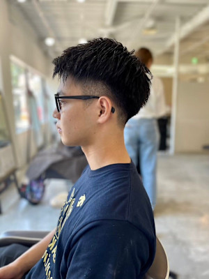 MEN'SHAIRアッシュブラックベリーショートダークアッシ