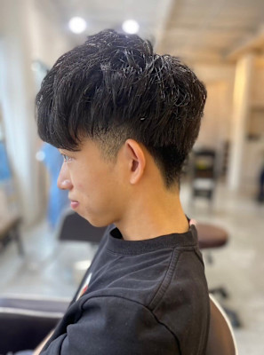 MEN’S HARE アッシュブラックベリーショート