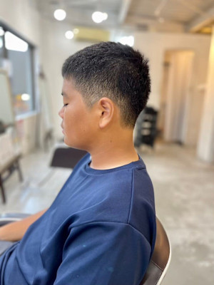 MEN’SHAIR刈り上げベリーショートダークアッシュ