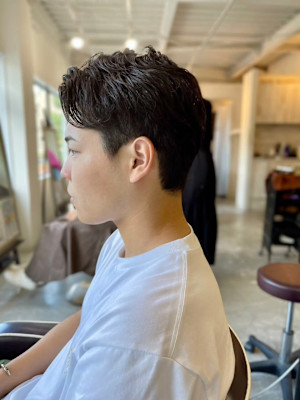 MEN’S HARE ダークアッシュカルマパーマ