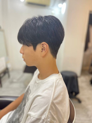 MEN'SHAIRアッシュブラックベリーショートダークアッシ