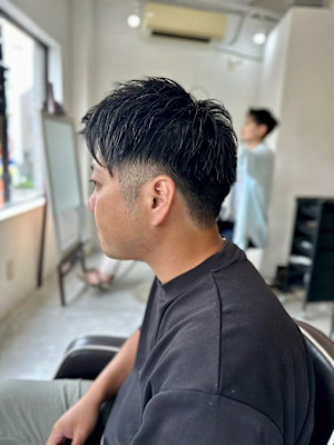 MEN’S HARE アッシュブラックベリーショートダークア