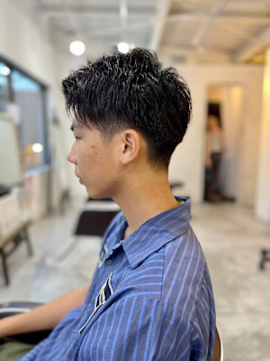 MEN’S HARE アッシュブラックベリーショート