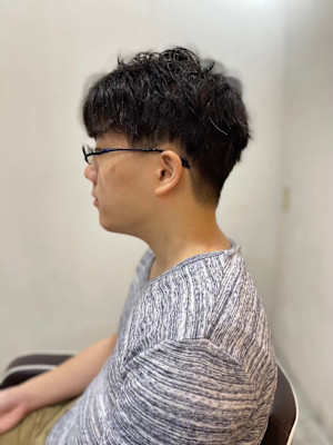 MEN'S HAIRベリーショートダークアッシュマッシュパー