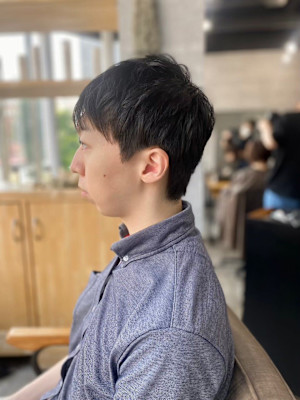 MEN’S HAREアッシュブラックベリーショート