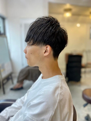 MEN'SHAIRアッシュブラックベリーショートダークアッシ