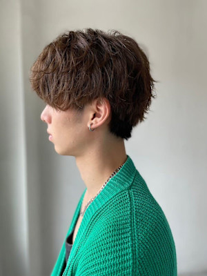 MEN'SHAIRアッシュブラックベリーショートダークアッシ