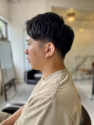 MEN'SHAIRアッシュブラックベリーショートダークアッシ