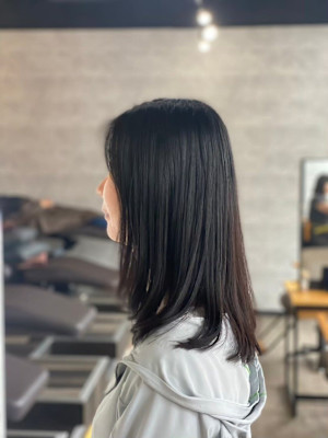 大人可愛い20代30代40代◎シアーカラー内巻きカールミディ