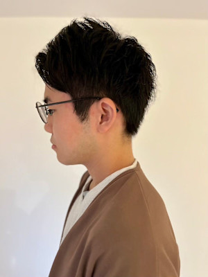 MEN’S HAREアッシュブラックベリーショート