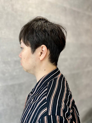 ショートヘアベリーショートダークアッシュMEN'S HAIR