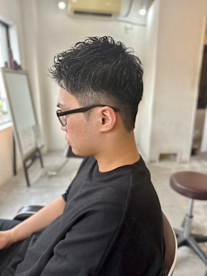 MEN'SHAIRアッシュブラックベリーショートダークアッシ