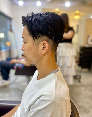 MEN'SHAIRアッシュブラックベリーショートダークアッシ