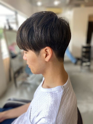 MEN’S HAREアッシュブラックメンズカット
