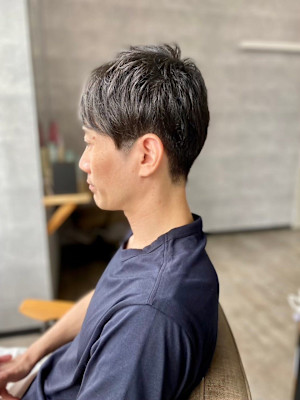 MEN'SHAIRアッシュブラックベリーショートダークアッシ