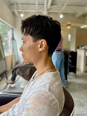 MEN'SHAIRアッシュブラックベリーショートダークアッシ