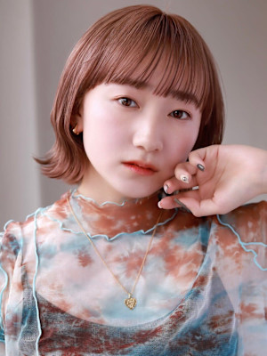 大人可愛い20代30代40代◎魅力倍増しカールピンクカラーボ
