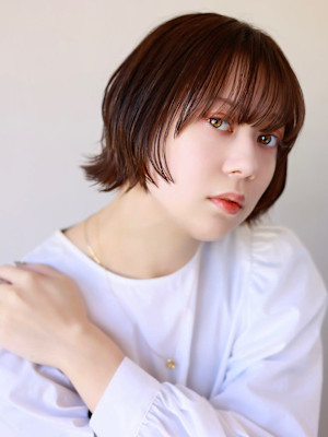 可愛い20代30代40代◎魅力倍増しカールショートヘアシアー