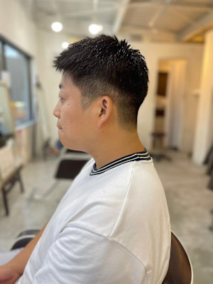 MEN'SHAIRアッシュブラックベリーショートダークアッシ