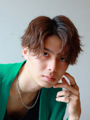 MEN’SHAIRアップバング波巻きパーマ