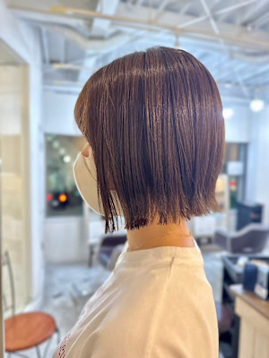 大人可愛い20代30代40代◎切りっぱなしボブ