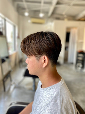 MEN'SHAIRアッシュブラックベリーショートダークアッシ