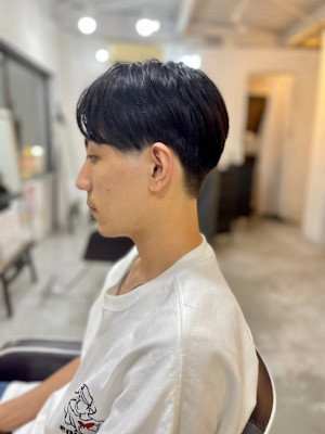 MEN'SHAIRアッシュブラックベリーショートダークアッシ