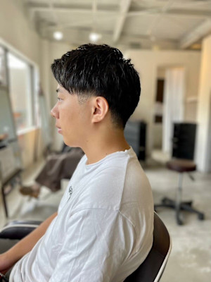 MEN'SHAIRアッシュブラックベリーショートダークアッシ
