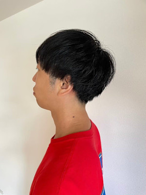 MEN'SHAIRアッシュブラックベリーショート