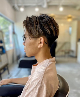 MEN’S HARE アッシュブラックベリーショート