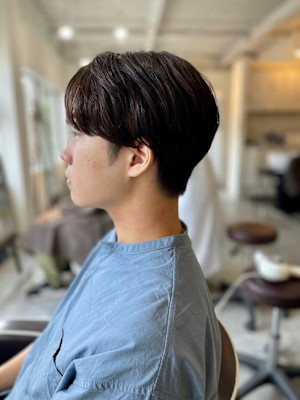 MEN'S HAIRクロスバングマッシュウルフ