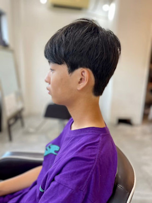 MEN'SHAIRアッシュブラックベリーショートダークアッシ