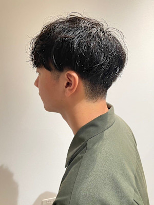MEN'S HAIR かきあげマッシュヘア