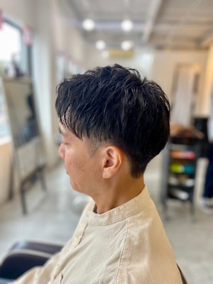 MEN'SHAIRアッシュブラックベリーショートダークアッシ