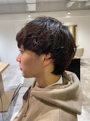 MEN'SHAIRアッシュブラックベリーショートダークアッシ