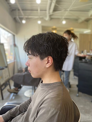MEN'S HAIRショートパーマ