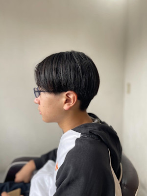 MEN'SHAIRアッシュブラックベリーショートダークアッシ